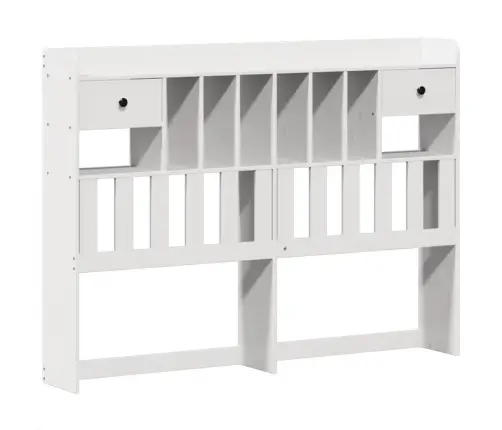 Gulta Bez Matrača, Balts, 150X200 Cm, Priedes Masīvkoks Vidaxl