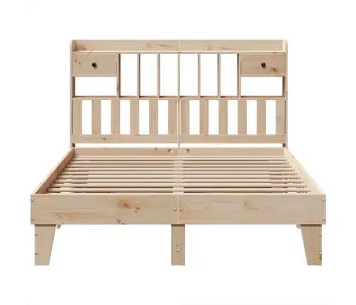 Gulta Bez Matrača, 140X200 Cm, Priedes Masīvkoks Vidaxl