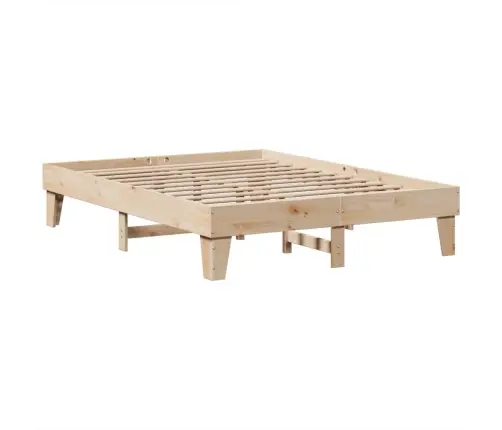 Gulta Bez Matrača, 140X200 Cm, Priedes Masīvkoks Vidaxl