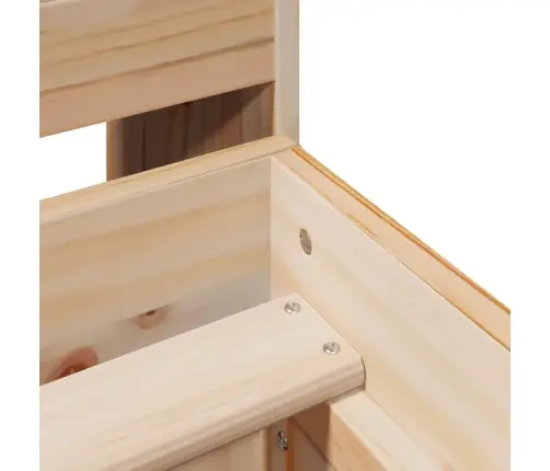 Gulta Bez Matrača, 140X200 Cm, Priedes Masīvkoks Vidaxl