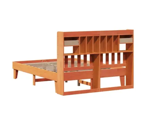 Gulta Bez Matrača, Vaska Brūnas, 140X200 Cm, Priedes Masīvkoks Vidaxl