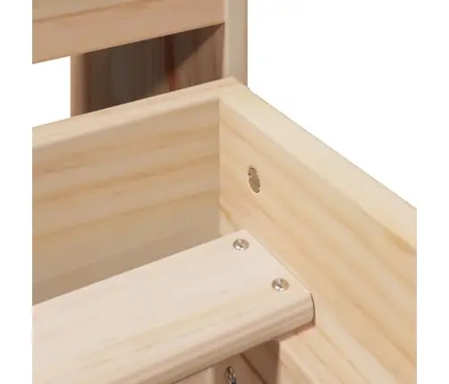 Gulta Bez Matrača, 135X190 Cm, Priedes Masīvkoks Vidaxl