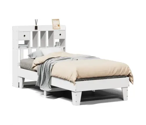 Voodiraam Ilma Madratsita, Valge, 75 X 190 cm Männipuit