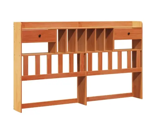 Gulta Ar Grāmatu Plauktu, Bez Matrača, 200X200 Cm, Priedes Koks Vidaxl