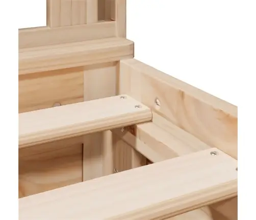 Lova Su Knygų Spinta Be Čiužinio, 180X200cm Pušies Masyvas