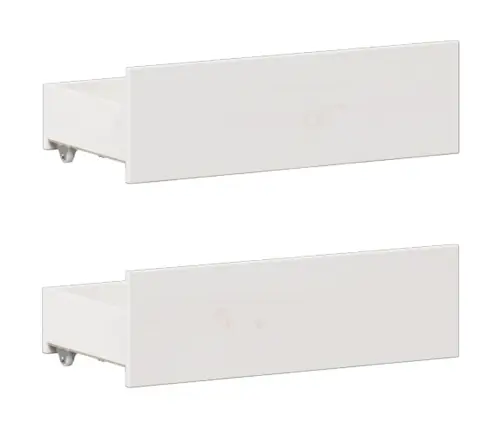 Lova Su Knygų Spinta Be Čiužinio, Balta, 180X200cm Pušis