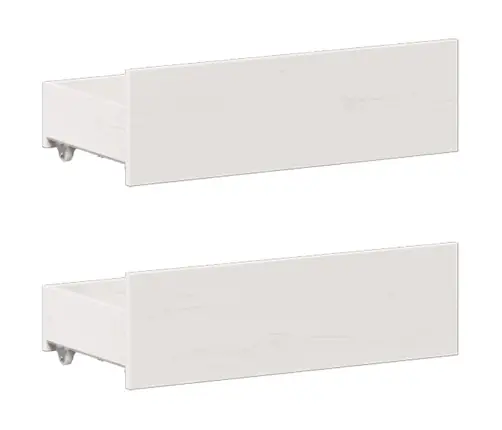 Lova Su Knygų Spinta Be Čiužinio, Balta, 150X200cm Pušis