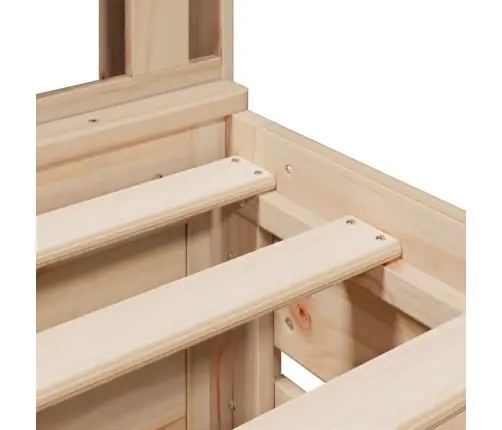 Riiuliga Voodi Ilma Madratsita, 100 X 200 cm Männipuit