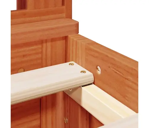 Lova Su Knygų Spinta Be Čiužinio, Ruda, 140X190cm Pušis