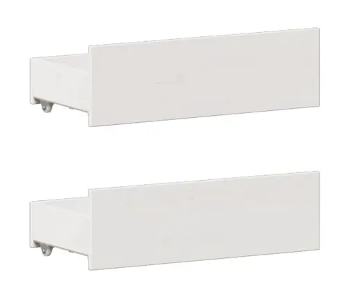 Lova Su Knygų Spinta Be Čiužinio, Balta, 135X190cm Pušis