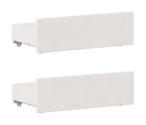 Lova Su Knygų Spinta Be Čiužinio, Balta, 90X190cm Pušis