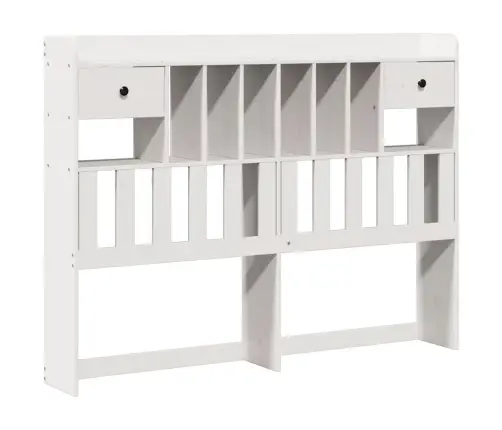 Gulta Ar Grāmatu Plauktu, Bez Matrača, 140X200 Cm, Priedes Koks Vidaxl