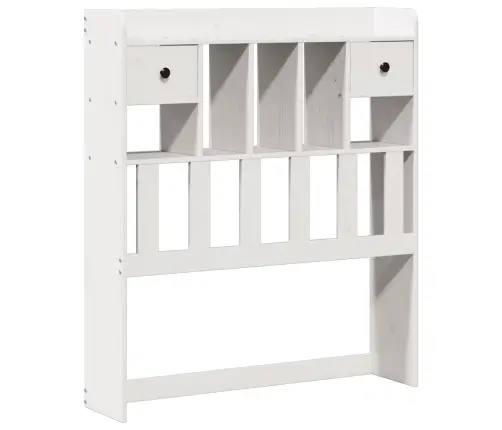 Gulta Ar Grāmatu Plauktu, Bez Matrača, 75X190 Cm, Priedes Koks Vidaxl