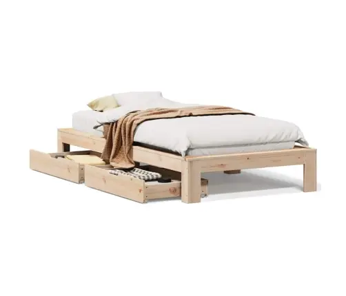 Voodiraam Ilma Madratsita, 90 X 190 cm Männipuit