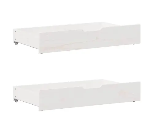 Gulta Bez Matrača, Balts, 200X200 Cm, Priedes Masīvkoks Vidaxl