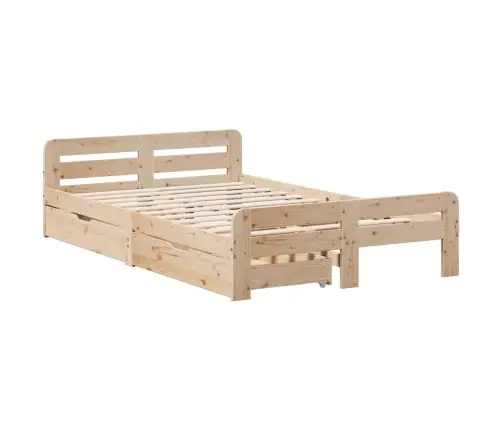 Voodi Ilma Madratsita, 120 X 200 cm Männipuit