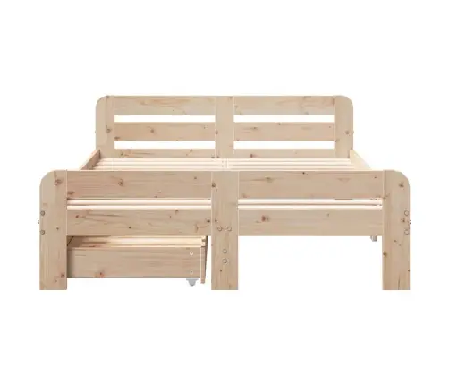 Voodi Ilma Madratsita, 120 X 200 cm Männipuit