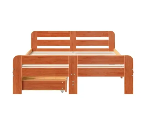 Lovos Rėmas Be Čiužinio, Vaško Ruda, 120X200cm Pušis