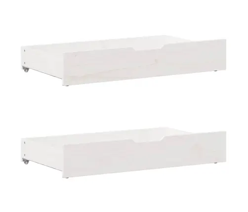 Gulta Bez Matrača, Balts, 135X190 Cm, Priedes Masīvkoks Vidaxl