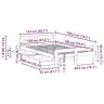 Lovos Rėmas Be Čiužinio, 120X190cm Pušies Masyvas