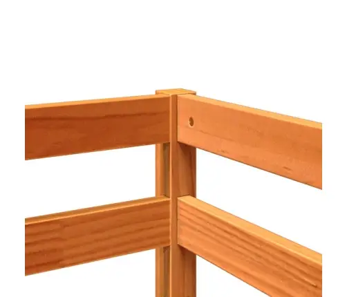 Bērnu Gulta Ar Aizkariem, Melni Ar Baltu, 80X200 Cm, Priede Vidaxl