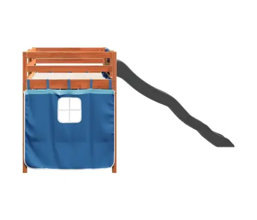 Bērnu Gulta Ar Aizkariem, Zili, 80X200 Cm, Priedes Masīvkoks Vidaxl Bērnu Gulta Ar Aizkariem, Zili, 80X200 Cm, Priedes Masīvkoks Vidaxl