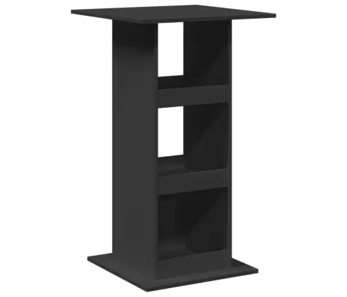 Baarilaud Hoiuriiuliga, Must, 60X60X102 cm Tehispuit