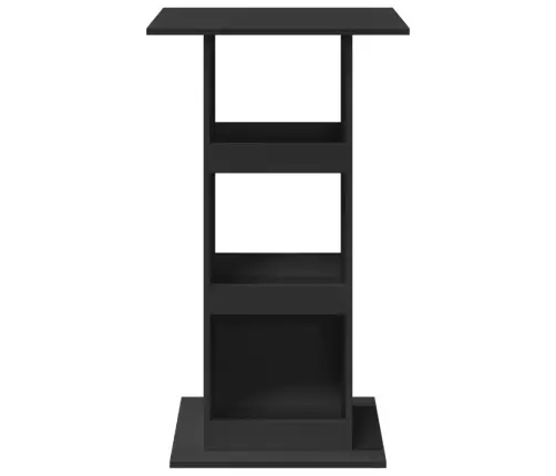 Baarilaud Hoiuriiuliga, Must, 60X60X102 cm Tehispuit