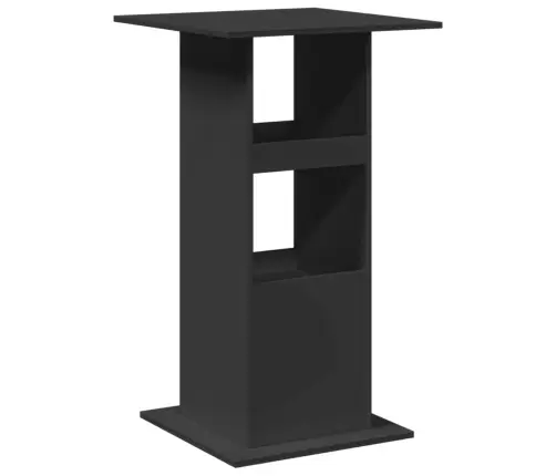 Baarilaud Hoiuriiuliga, Must, 60X60X102 cm Tehispuit