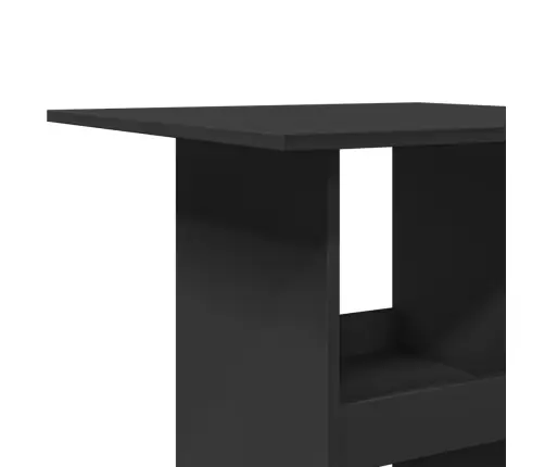 Baarilaud Hoiuriiuliga, Must, 60X60X102 cm Tehispuit