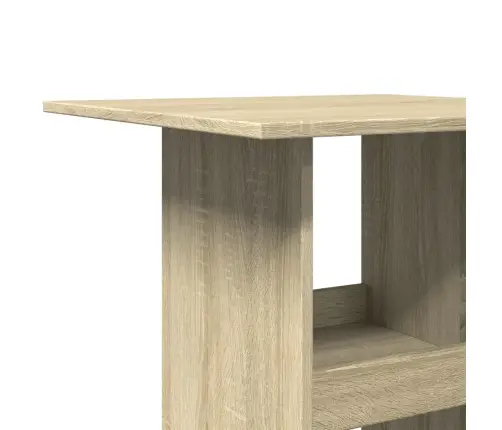 Bāra Galds Ar Uzglabāšanu Ozola 60X60X102 Cm Inženierijas Koks Vidaxl