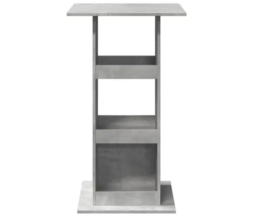 Baro Stalas Su Lentyna, Betono, 60X60X102cm Apdirbta Mediena