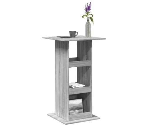 Bāra Galds Ar Uzglabāšanu, 60X60X102 Cm, Inženierijas Koks Vidaxl