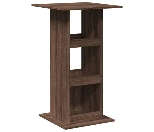 Bāra Galds Ar Uzglabāšanu 60X60X102 Cm Inženierijas Koks Vidaxl