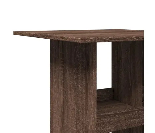 Bāra Galds Ar Uzglabāšanu 60X60X102 Cm Inženierijas Koks Vidaxl