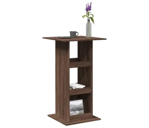 Bāra Galds Ar Uzglabāšanu 60X60X102 Cm Inženierijas Koks Vidaxl
