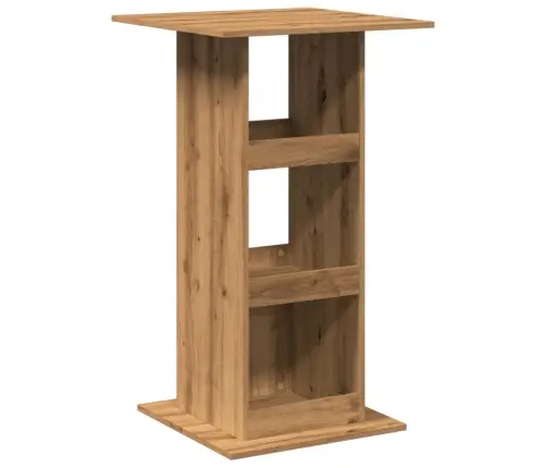 Baro Stalas Su Lentyna, Artisano Ąžuolo, 60X60X102cm Mediena