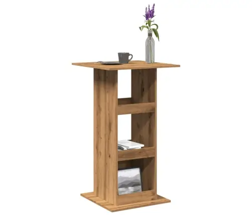 Baro Stalas Su Lentyna, Artisano Ąžuolo, 60X60X102cm Mediena