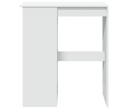 Baro Stalas Su Laikikliais, Baltas, 90X47,5X103,5cm Mediena Baro Stalas Su Laikikliais, Baltas, 90X47,5X103,5cm Mediena