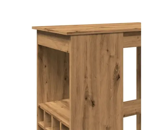 Baarilaud Riiulitega, Käsitöötamm, 90X47,5X103,5 cm Tehispuit