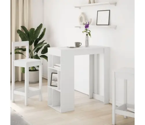 Bāra Galds Ar Plauktiem, 102X50X103,5 Cm, Inženierijas Koks Vidaxl