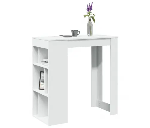 Bāra Galds Ar Plauktiem, 102X50X103,5 Cm, Inženierijas Koks Vidaxl