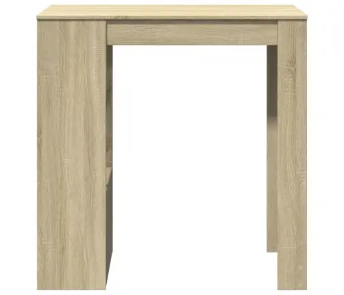 Bāra Galds Ar Plauktiem Ozola 102X50X103,5 Cm Inženierijas Koks Vidaxl