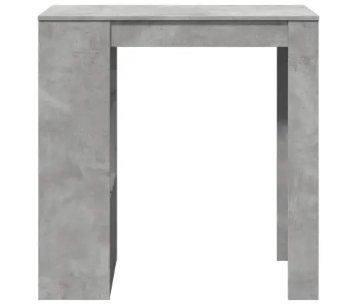 Bāra Galds Ar Plauktiem Pelēks 102X50X103,5Cm Inženierijas Koks Vidaxl