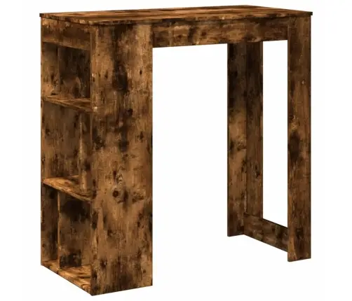 Baro Stalas Su Lentynomis, Dūminis, 102X50X103,5cm Mediena