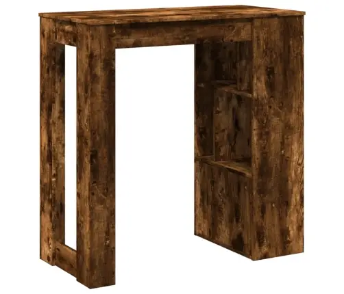 Baro Stalas Su Lentynomis, Dūminis, 102X50X103,5cm Mediena