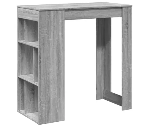 Bāra Galds Ar Plauktiem, 102X50X103,5 Cm, Inženierijas Koks Vidaxl