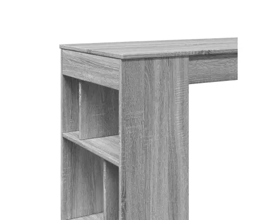 Bāra Galds Ar Plauktiem, 102X50X103,5 Cm, Inženierijas Koks Vidaxl