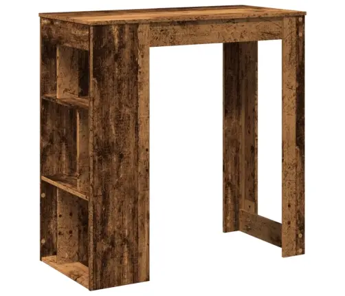 Bāra Galds Ar Plauktiem, 102X50X103,5 Cm, Inženierijas Koks Vidaxl