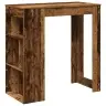 Bāra Galds Ar Plauktiem, 102X50X103,5 Cm, Inženierijas Koks Vidaxl
